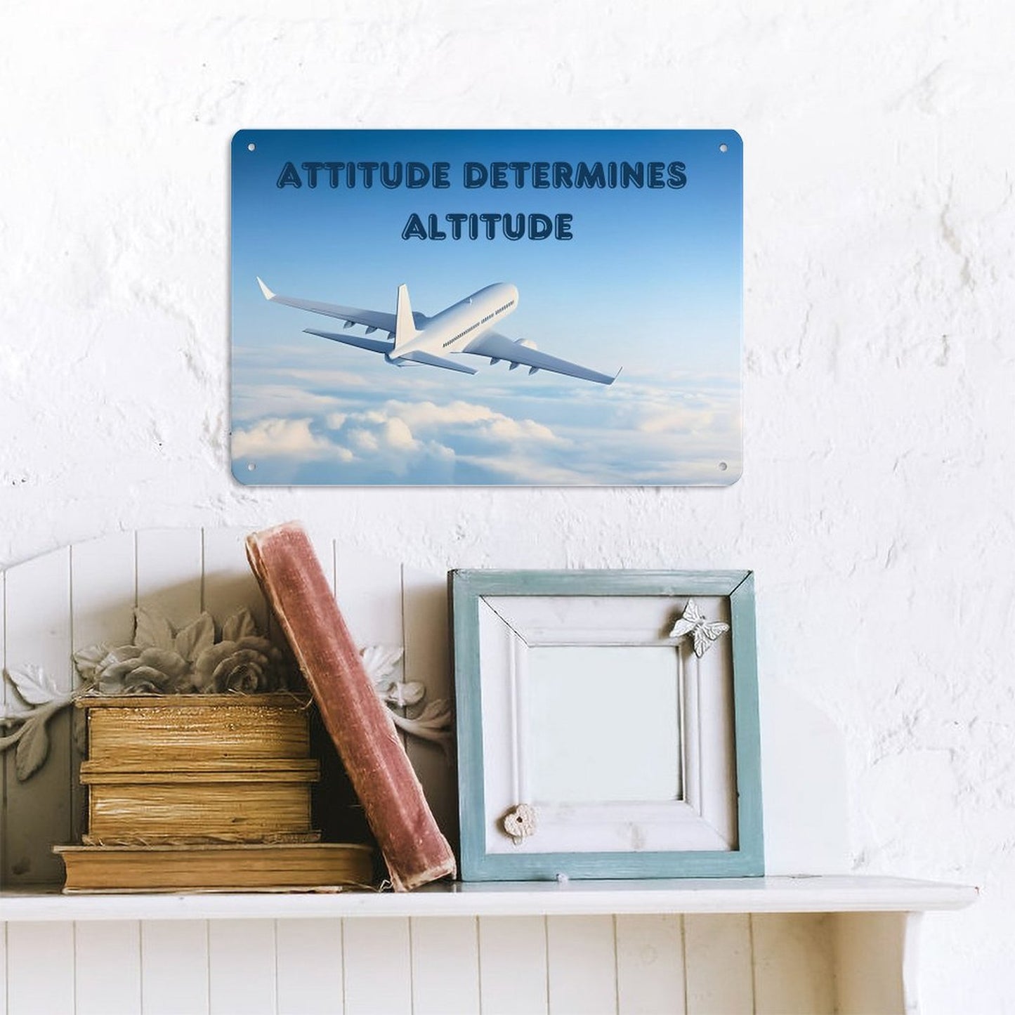 Horizontal Personalized Metal Wall Art Tin Sign-5.5"x7.9"/14x20cm