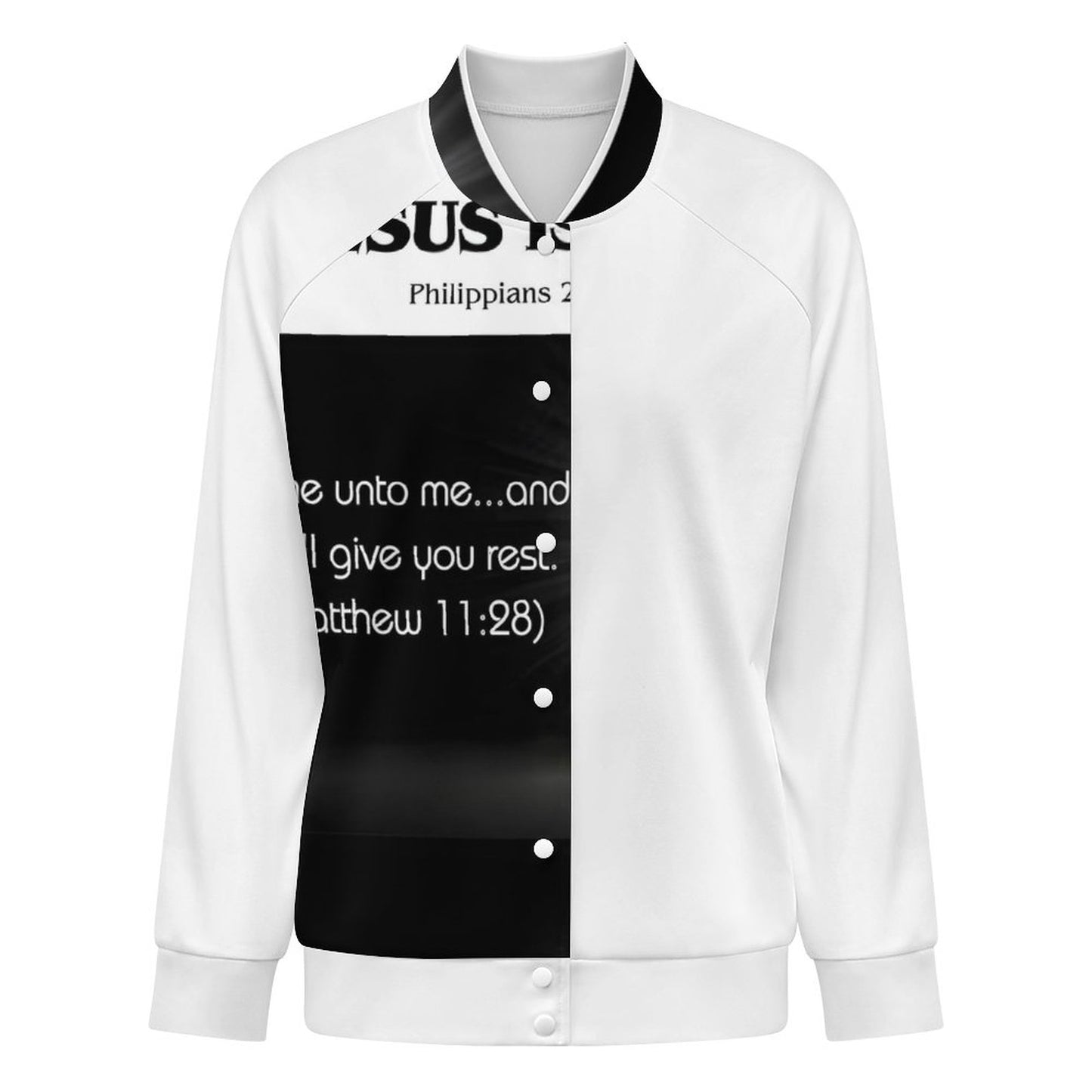 180gsm Women's Baseball Jacket(All-Over Printing)