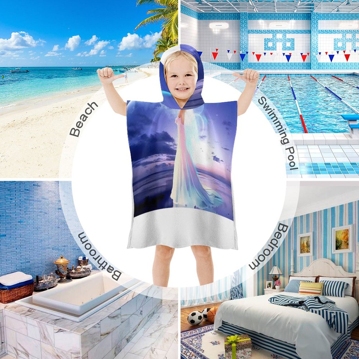 Hooded Towel for Kids (All-Over Printing)