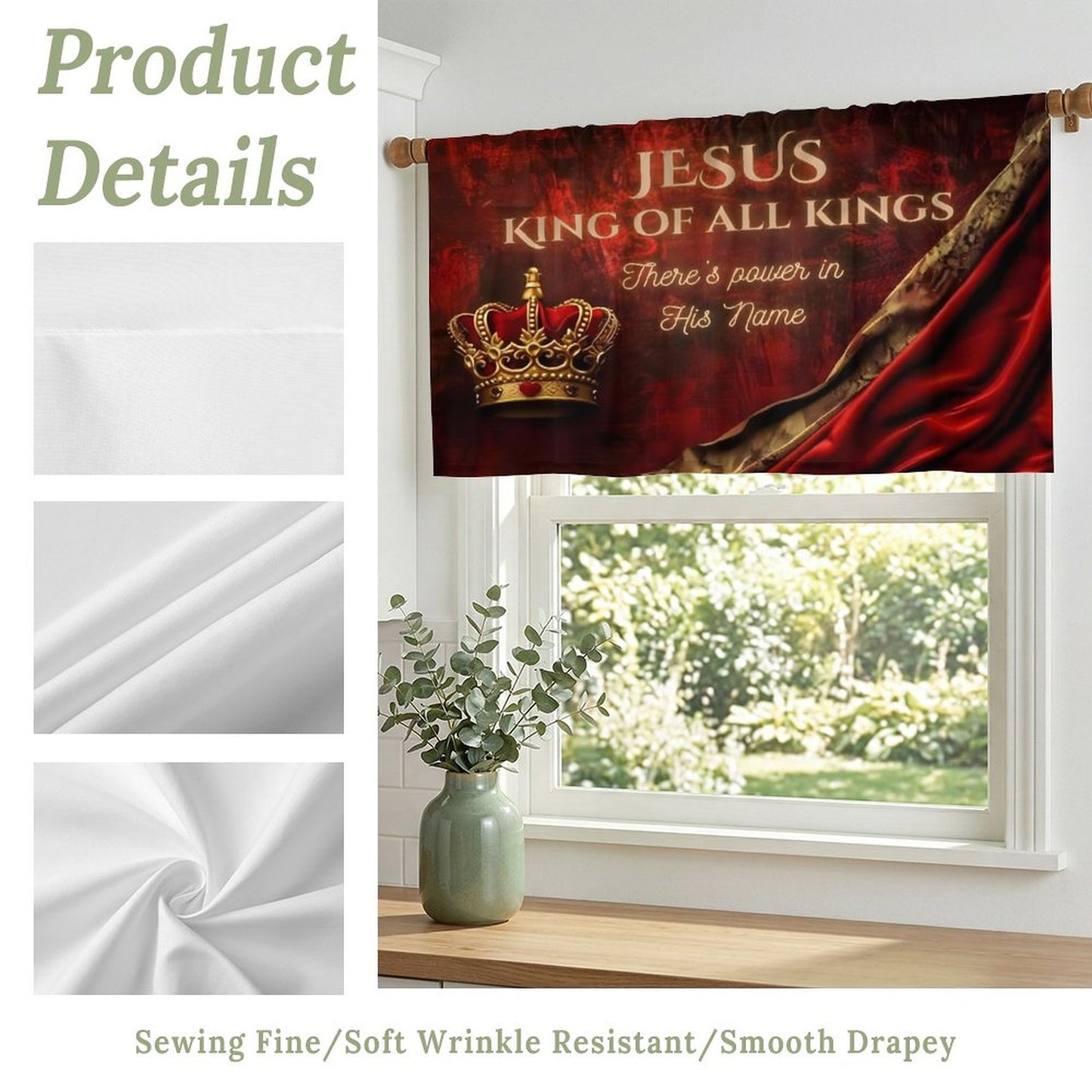 Short Window Curtains(All-Over Printing)