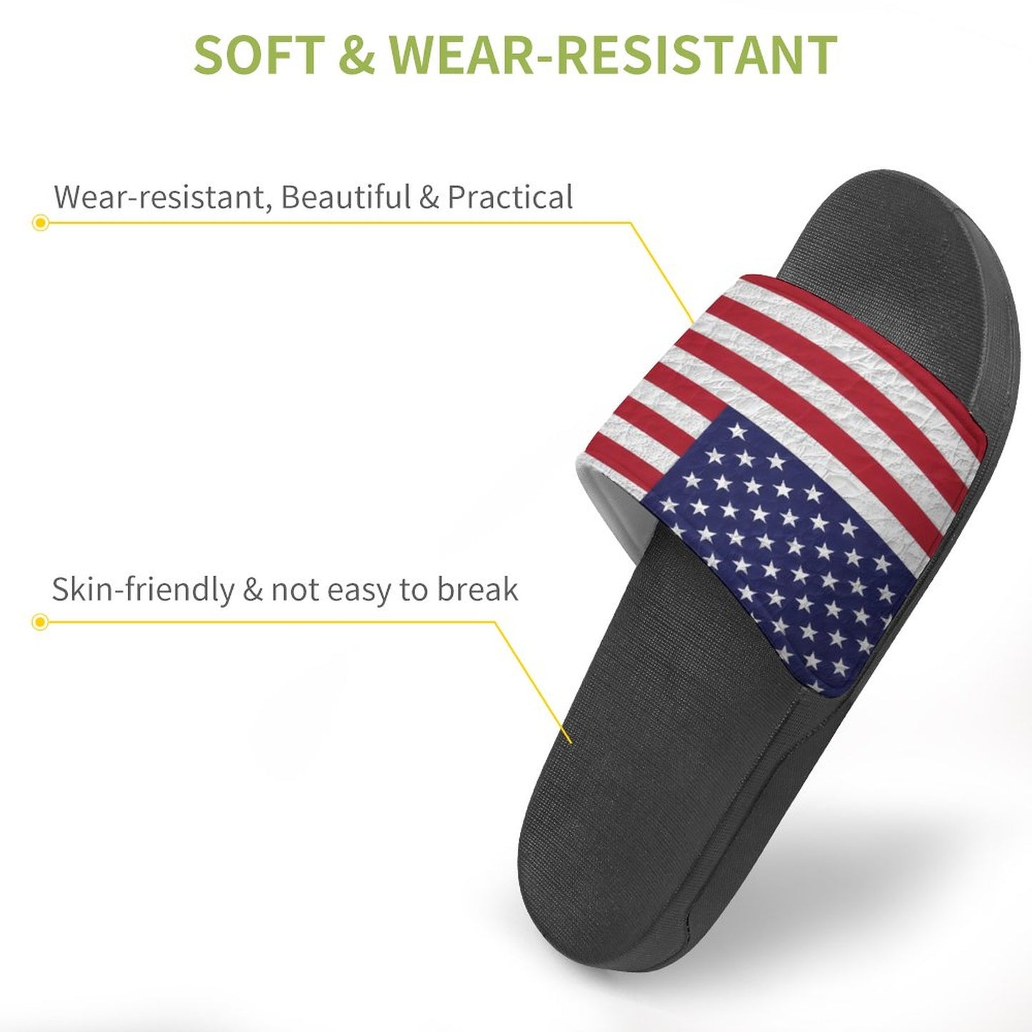 AMERICA Unisex PVC Slippers or Slides