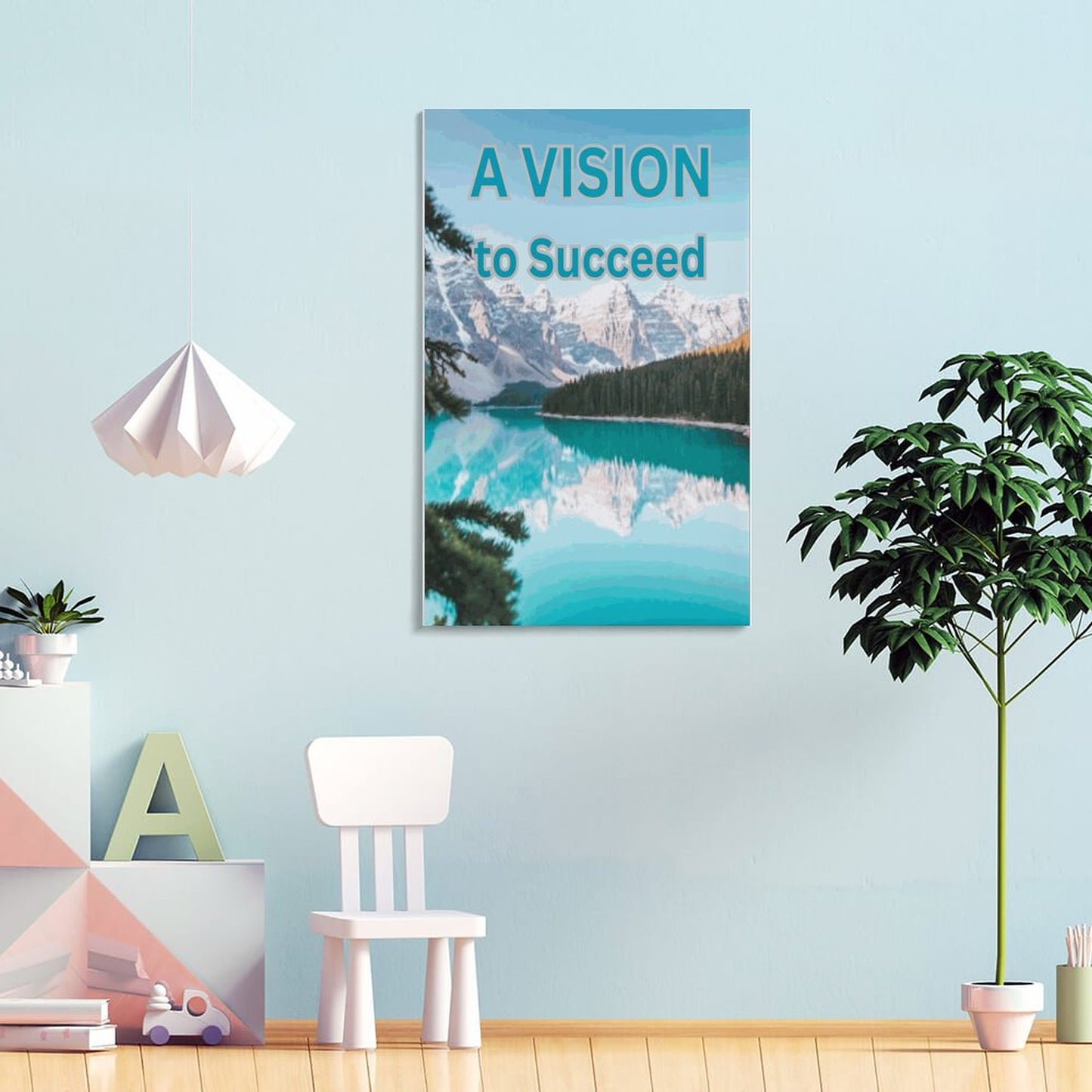 Framed Wooden Poster Hanging (Vertical 2:3)-8x12 inch