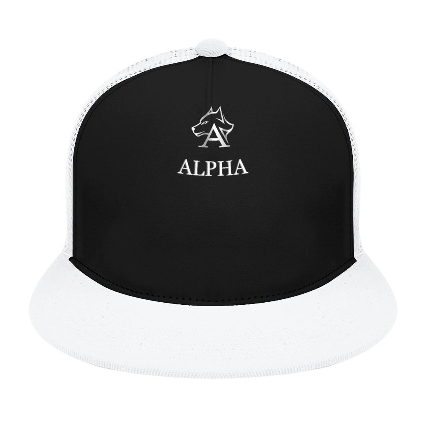 Flat Brim Trucker Hat with Fashion Frontier