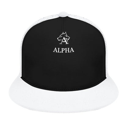 Flat Brim Trucker Hat with Fashion Frontier