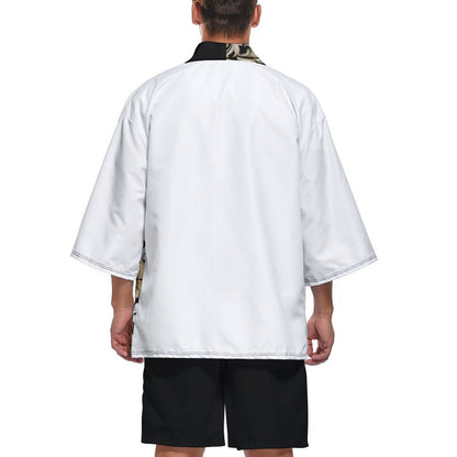 Drop Shoulder Male Kimono Cardigan(All-Over Printing)