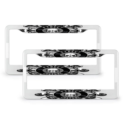 License Plate Frames with 4 Round Holes (1 Pair)