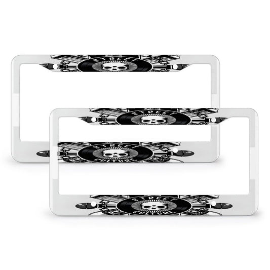 License Plate Frames with 4 Round Holes (1 Pair)