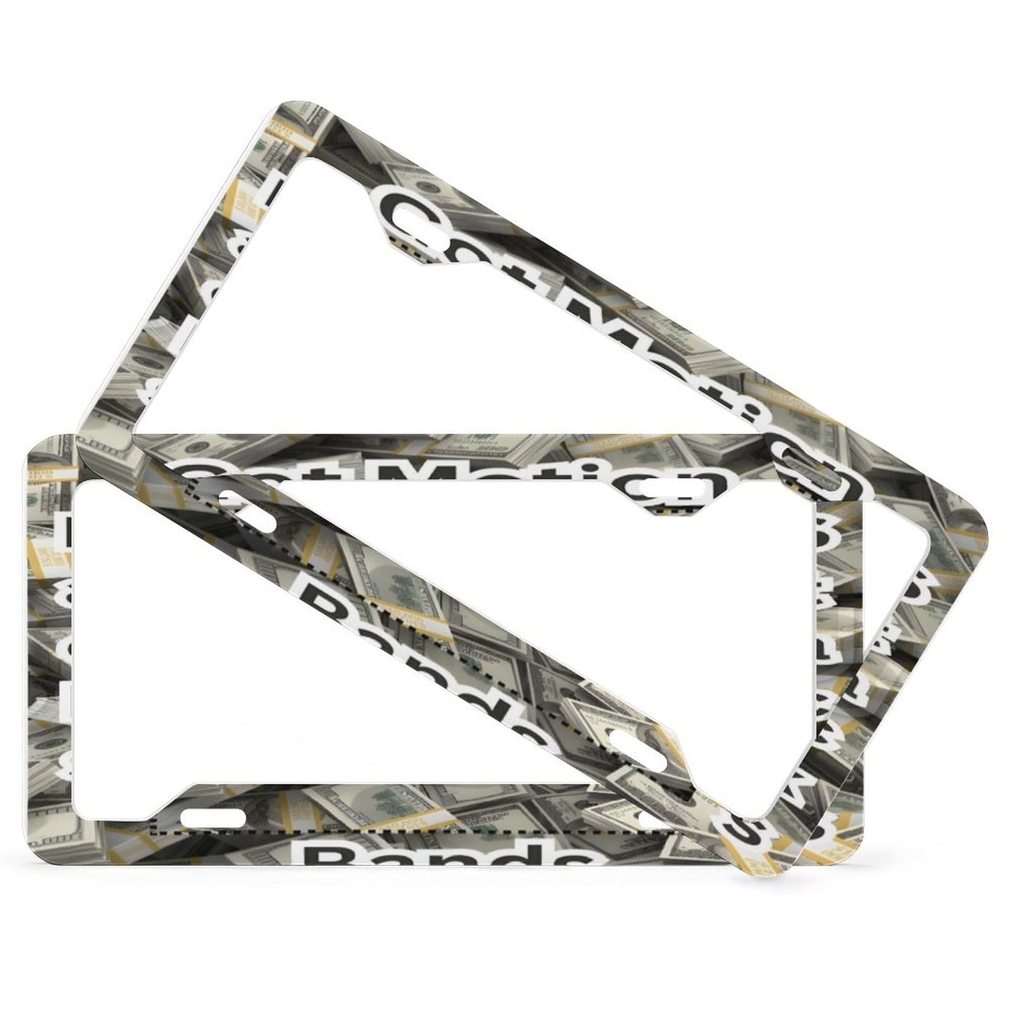 License Plate Frame with 4 Flat Holes(1 Pair)