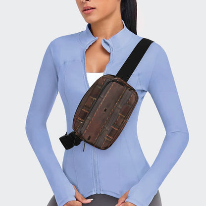 RUGGED LEATHER BUCKLE Print Bum Bag