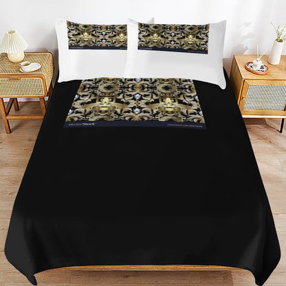 3-Piece Bedding Set-90"x90"/ 229x229cm (Dual-sided Printing)