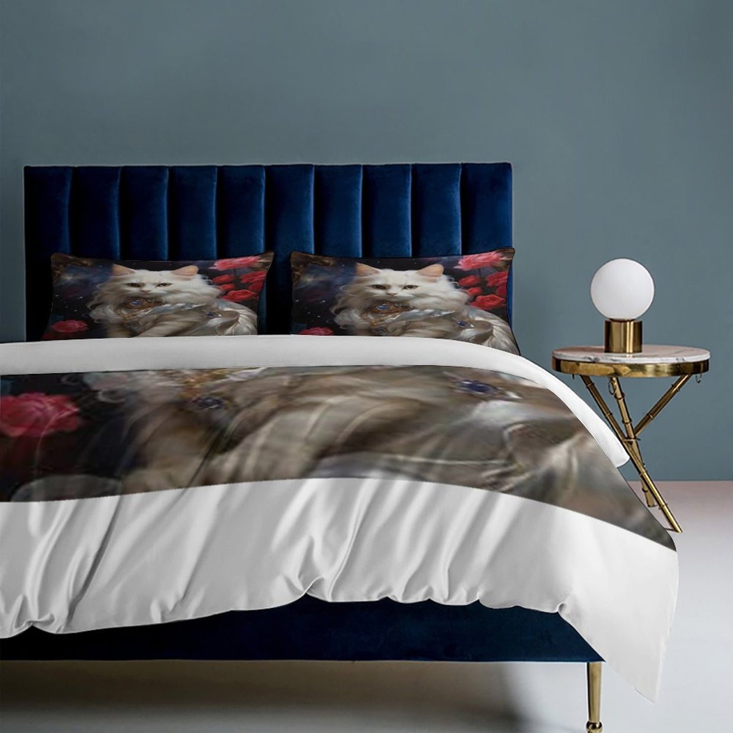 3-Piece Bedding Set-90"x90"/ 229x229cm (Dual-sided Printing)