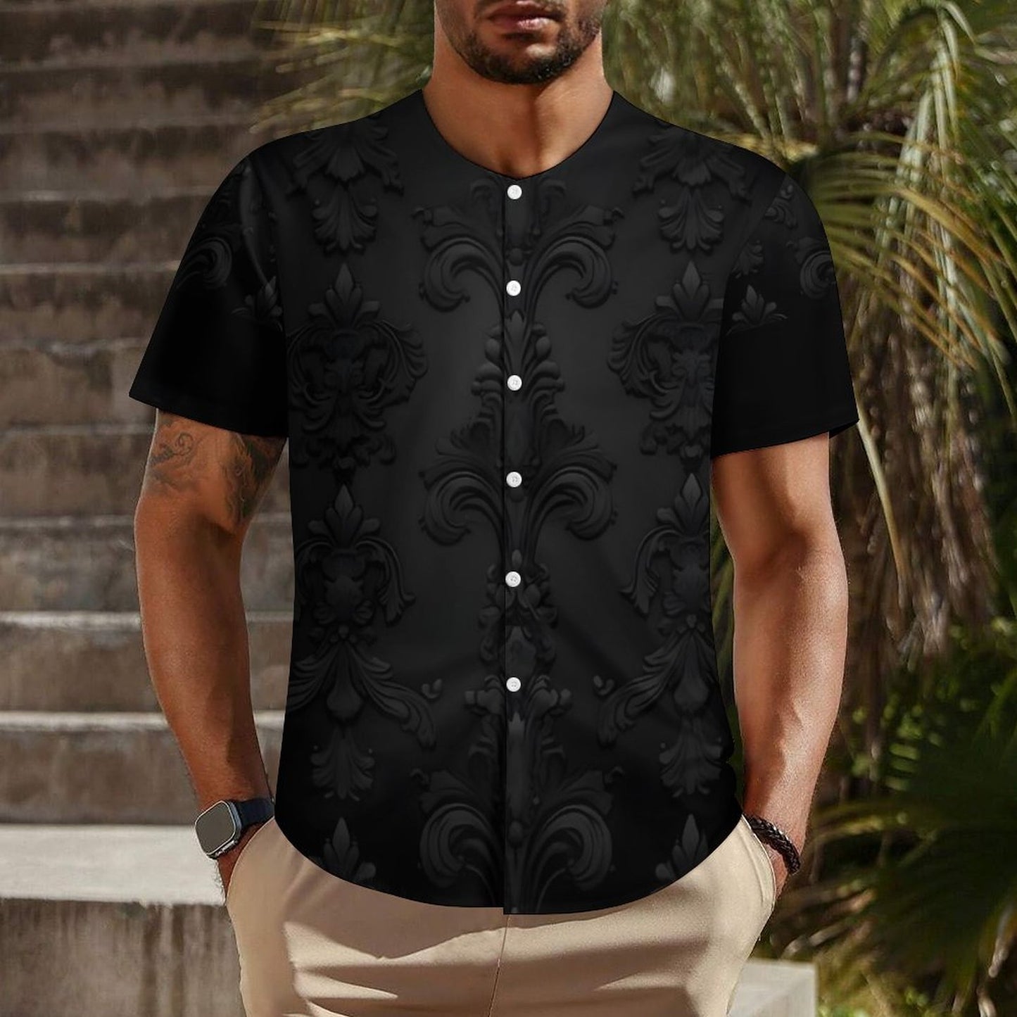 Collarless Shirt LM018 (All-Over Printing)