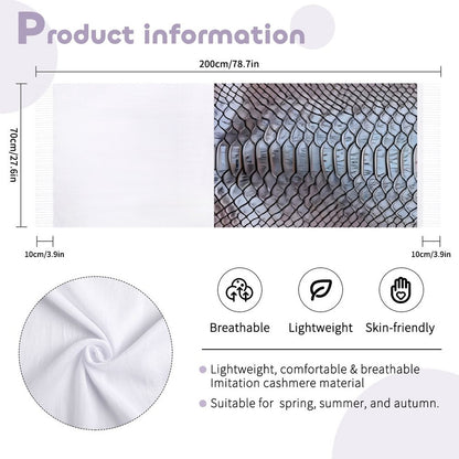 Cashmere-like Tassel Scarf (All-Over Printing)
