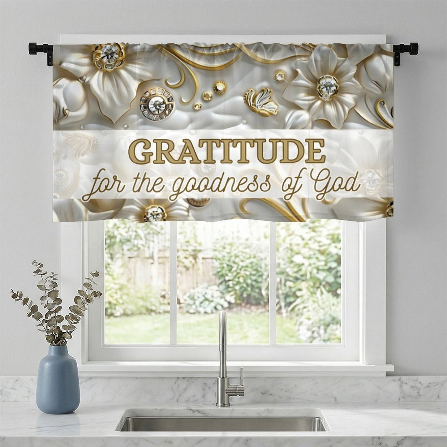 Short Window Curtains(All-Over Printing)