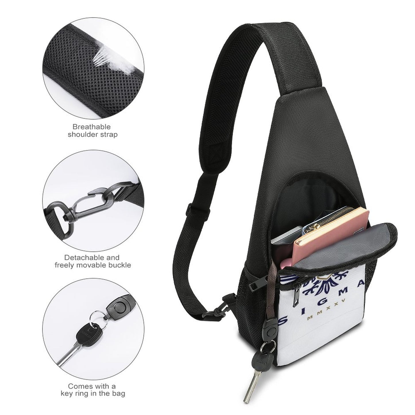 Personalized Sling Bags with Single Shoulder A002