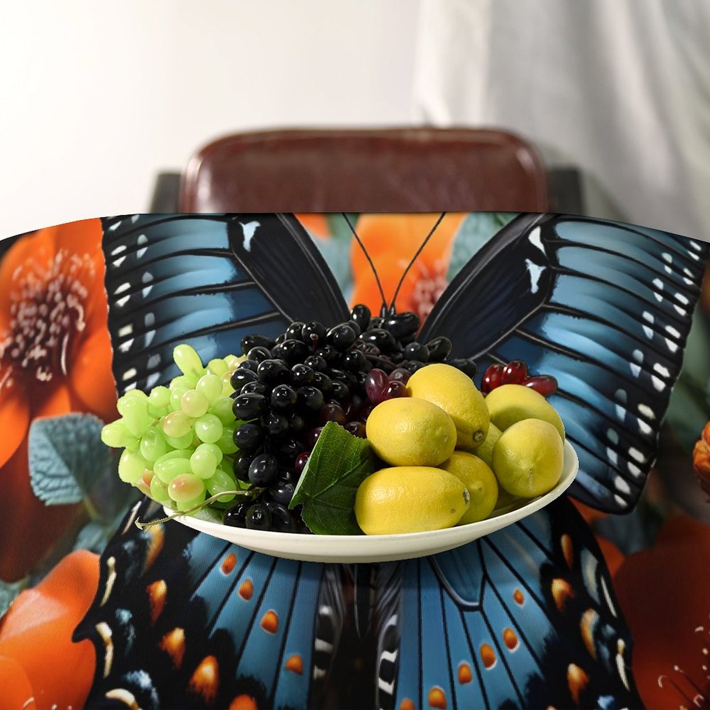 Rectangle Tablecloth-BLUE BUTTERFLY