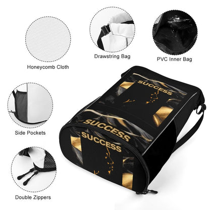 Waffle Cloth Drawstring Bag