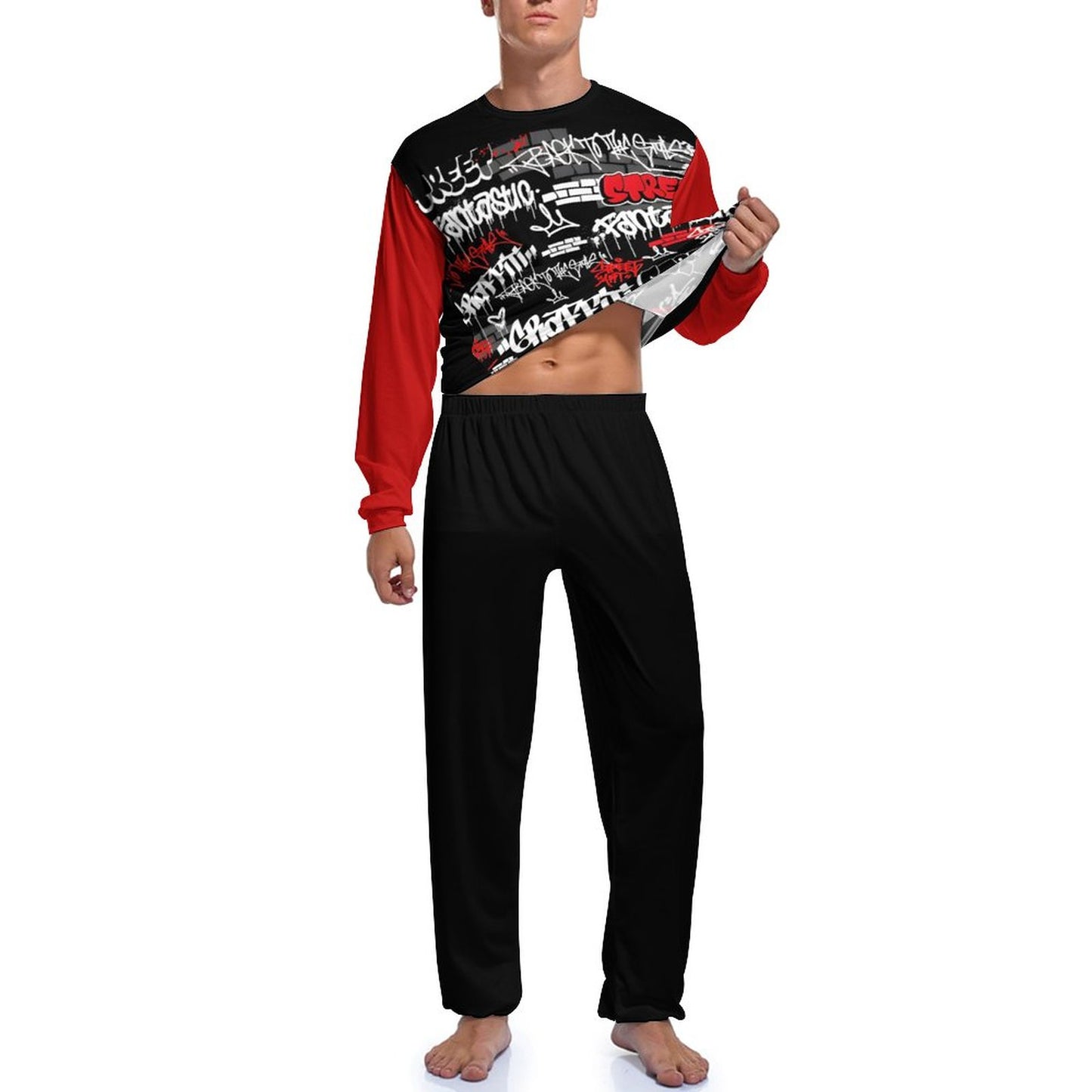 180gsm Men's Loungewear Set JJ1201 (All-Over Printing)