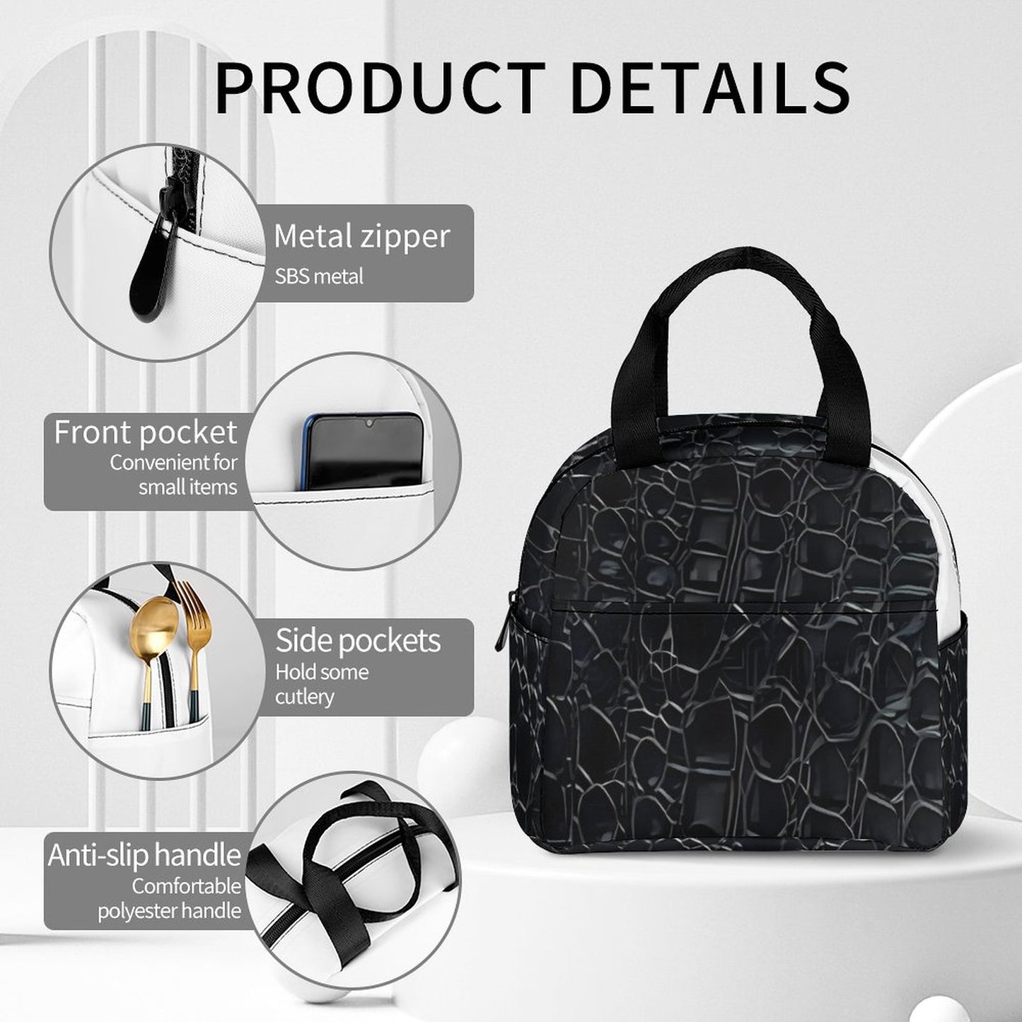 Large Insulated Lunch Totes for Adults (All-Over Printing)