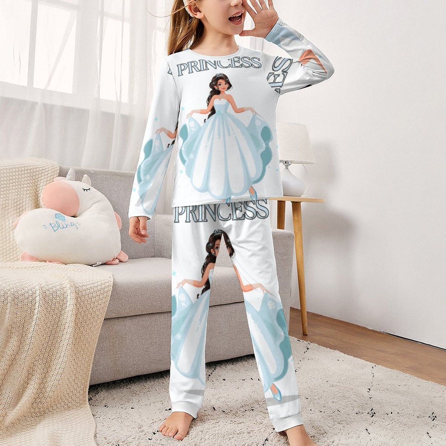 Long Sleeve Girls Nightwear JTZ (All-Over Printing)