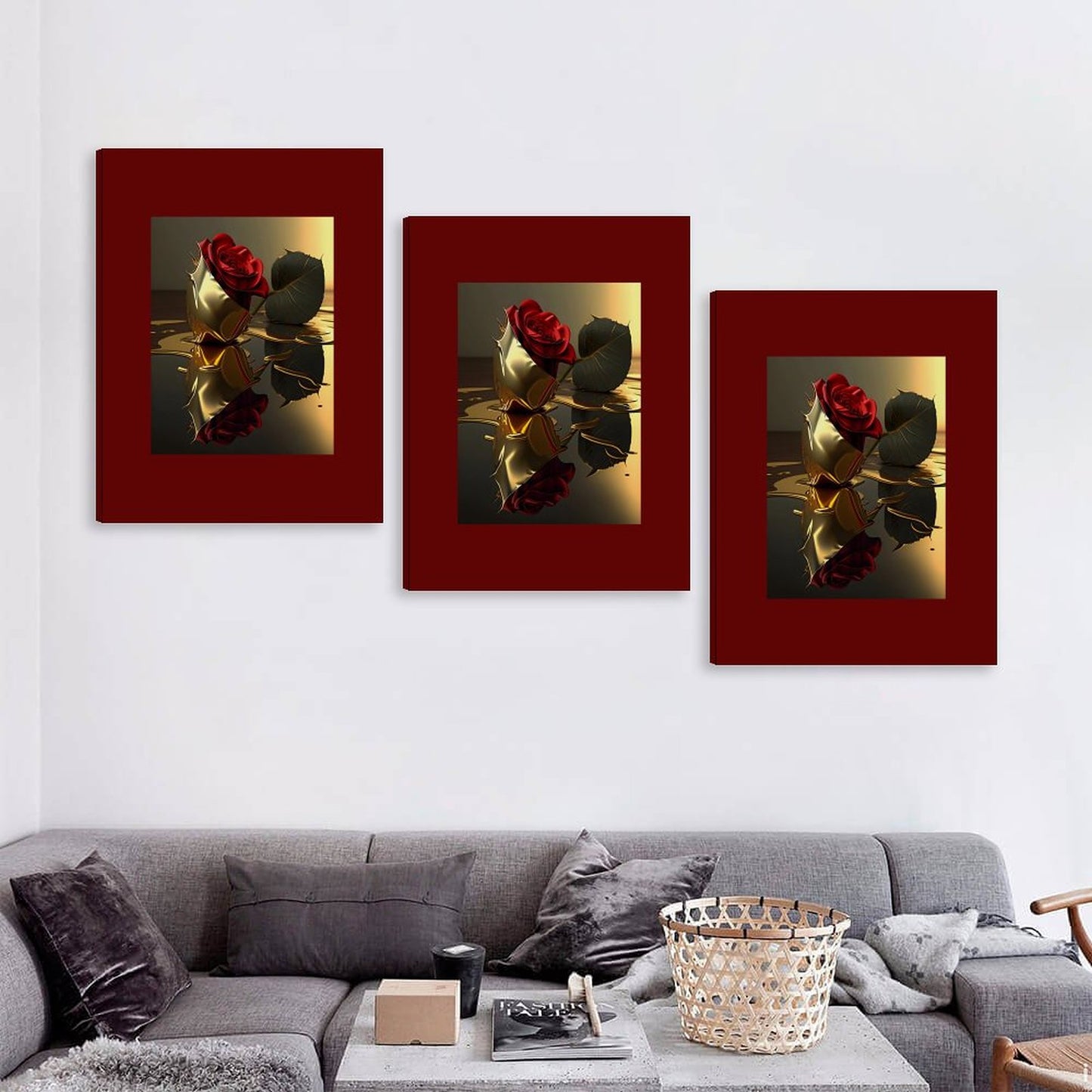 Vertical Colorful Framed Wall Art-3:4 Aspect Ratio(One-sided Printing)