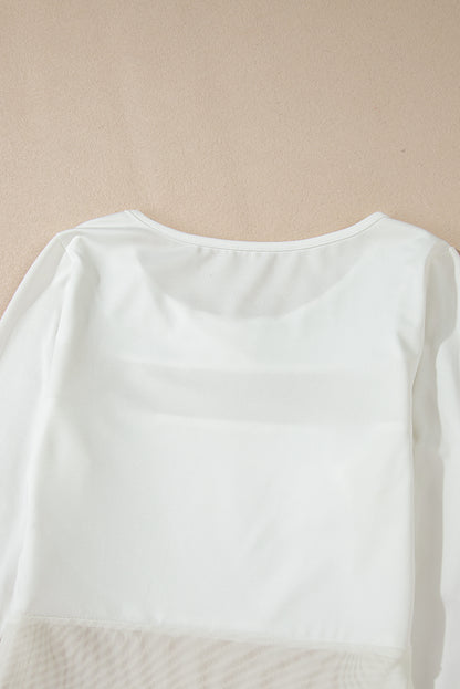 Round Neck Long Sleeve Bodysuit-S-XL