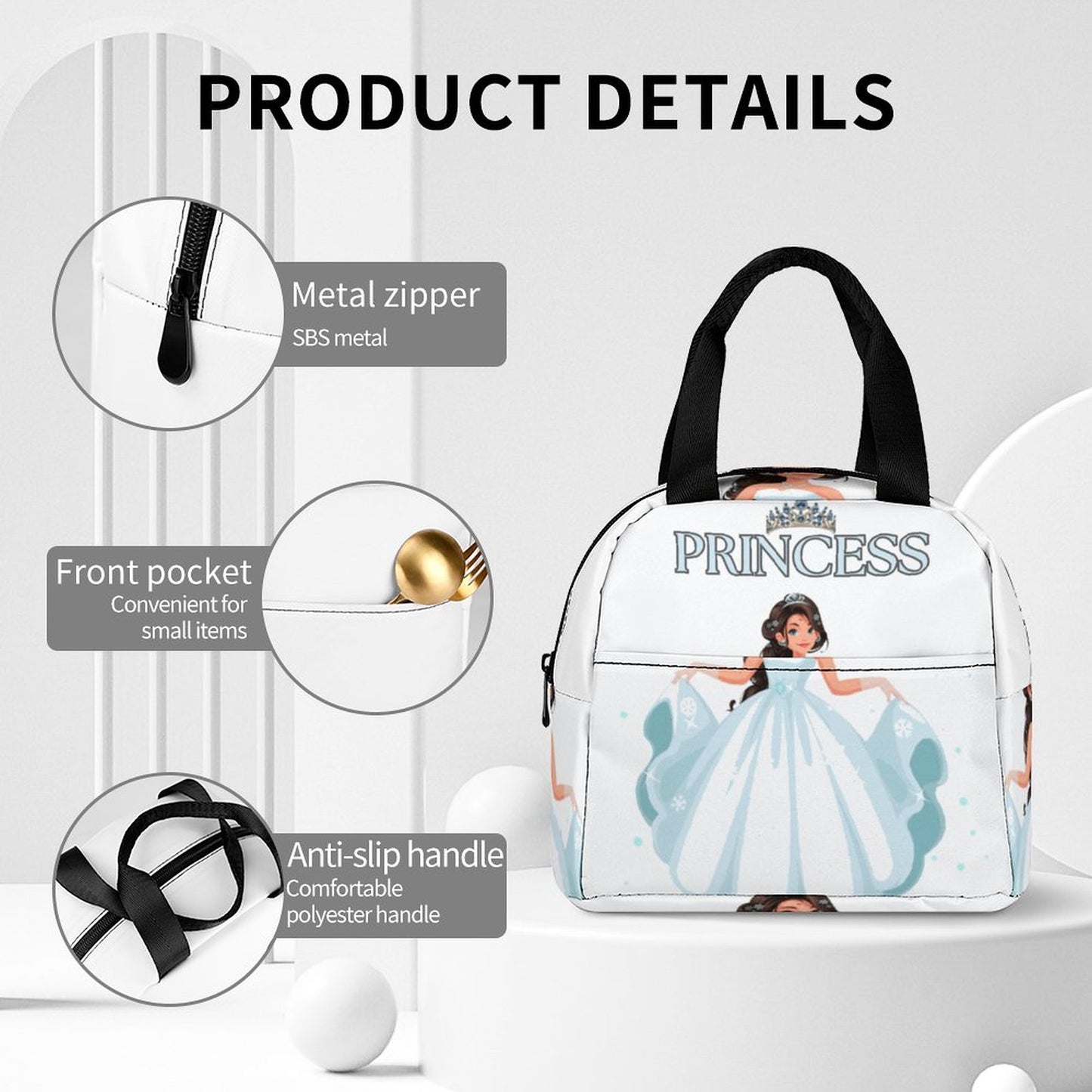 Insulated Lunch Bag with Pocket (All-Over Printing)
