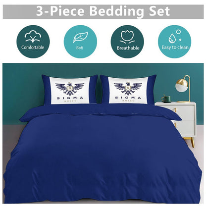 3-Piece Bedding Set-102"x90"/ 259x229cm (Dual-sided Printing)