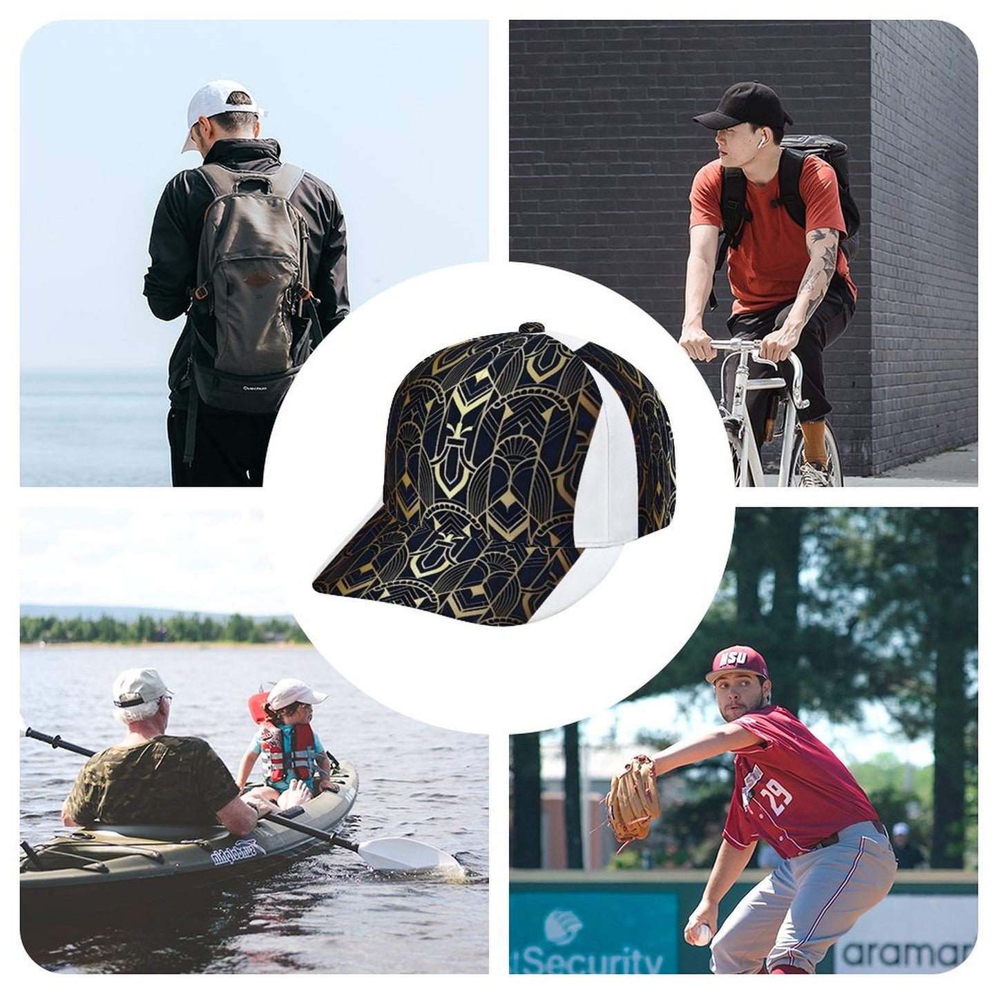 Bent Fitted Cap (All-Over Printing)