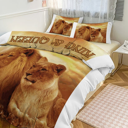 3-Piece Bedding Set-102"x90"/ 259x229cm (Dual-sided Printing)