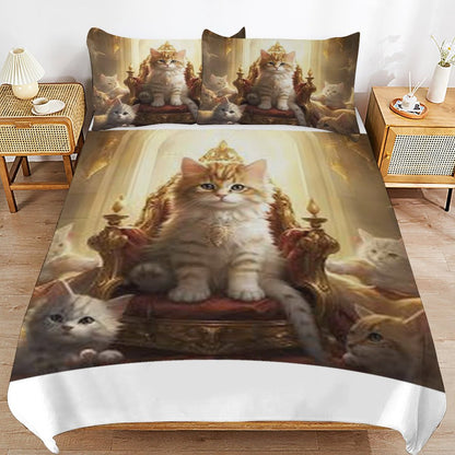 3-Piece Bedding Set-90"x90"/ 229x229cm (Dual-sided Printing)