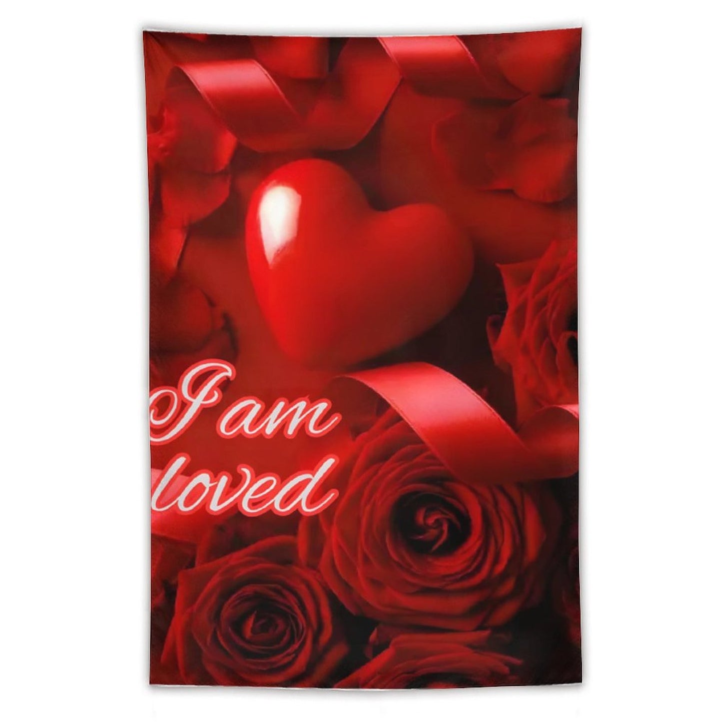 Wall Art with Vertical Tapestry