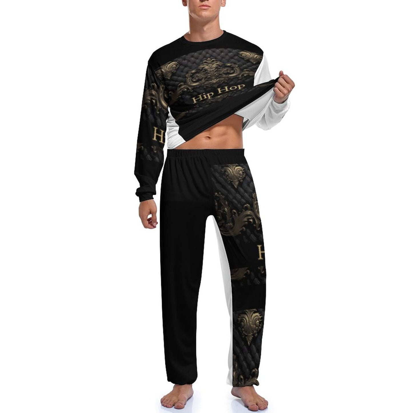 180gsm Men's Loungewear Set JJ1201 (All-Over Printing)