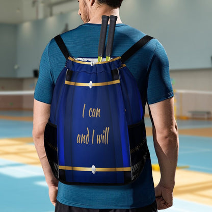 Waffle Cloth Sprots Drawstring Bag (Multi-Sites)