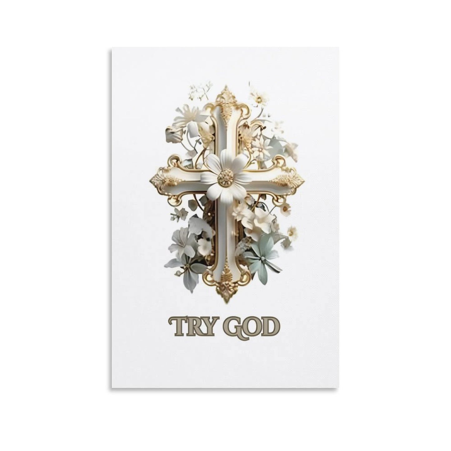 Unframed Art Prints (Vertical 2:3)-8x12 inch/12x18 inch-TRY GOD