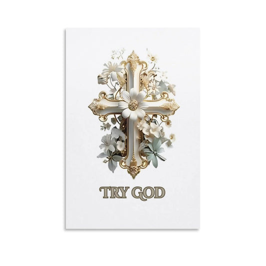 Unframed Art Prints (Vertical 2:3)-8x12 inch/12x18 inch-TRY GOD