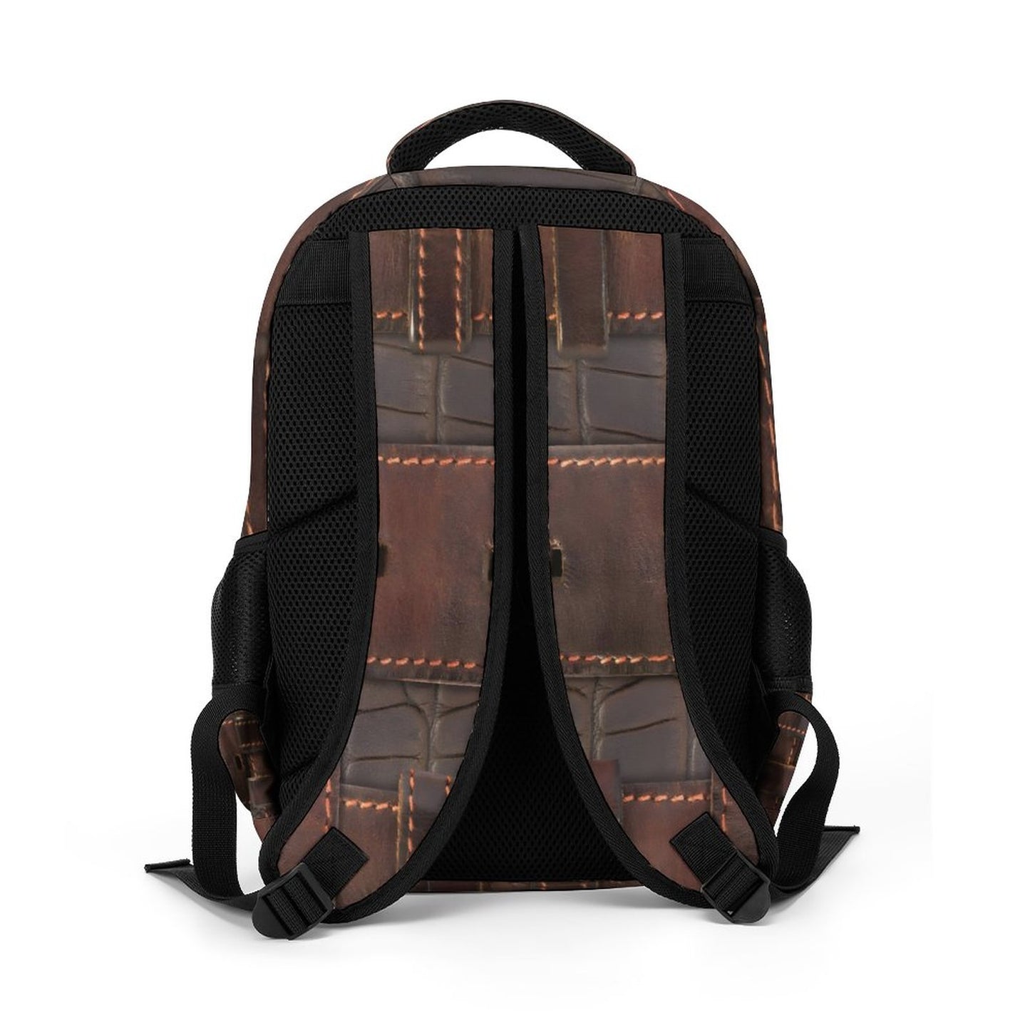 RUGGED LEATHER BUCKLE Print Backpack