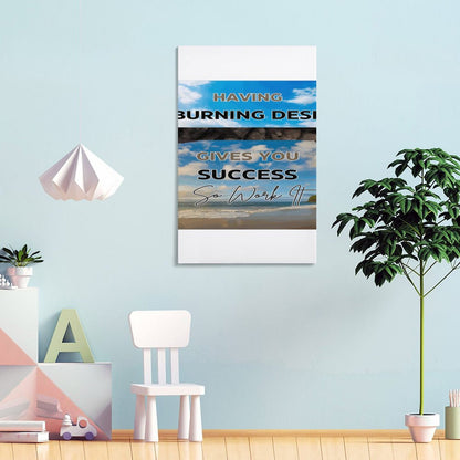 Framed Wooden Poster Hanging (Vertical 2:3)-8x12 inch
