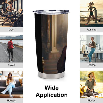 Car Travel Coffee Mug with Lid (All-Over Printing)