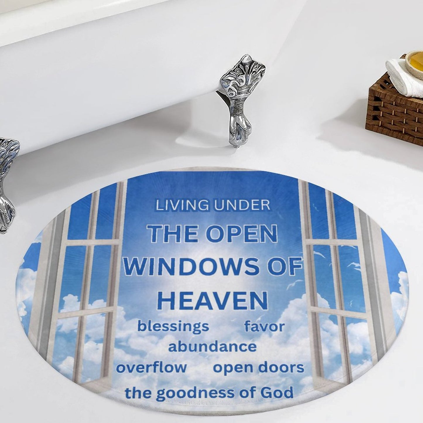Round Coral Velvet Warm Floor Mat