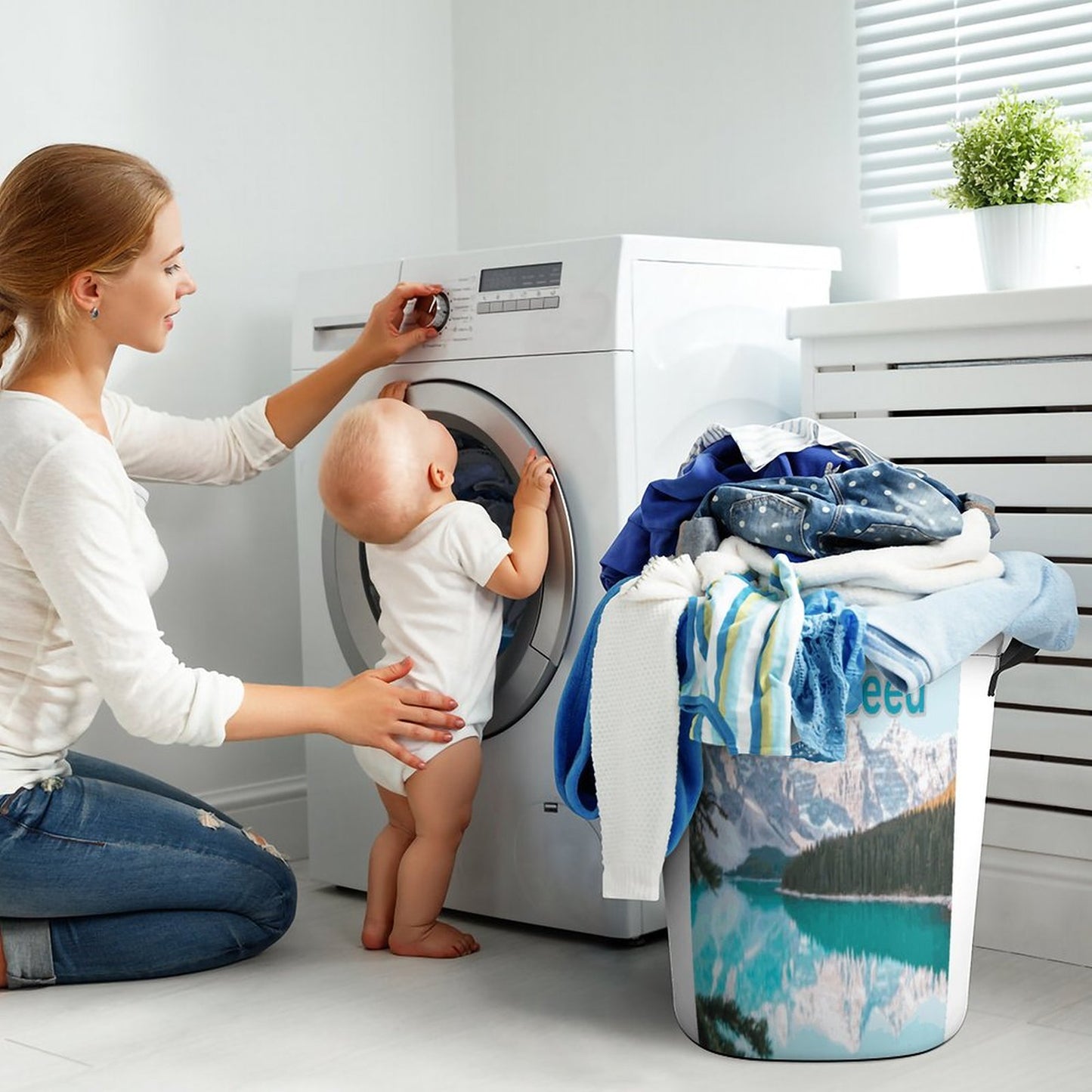 Oxford Collapsible Laundry Basket