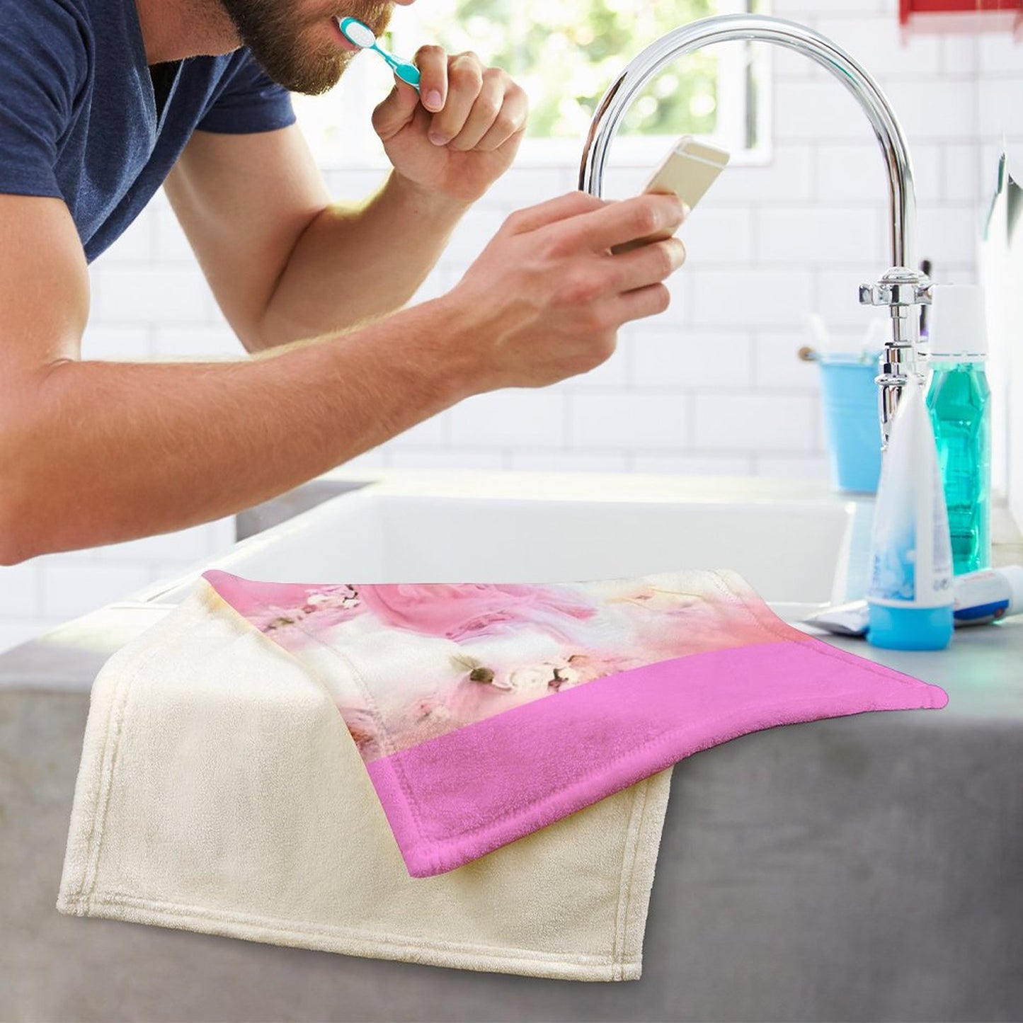 Coral Velvet Towel