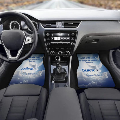 Car Mat Set of 4-BELIEVE
