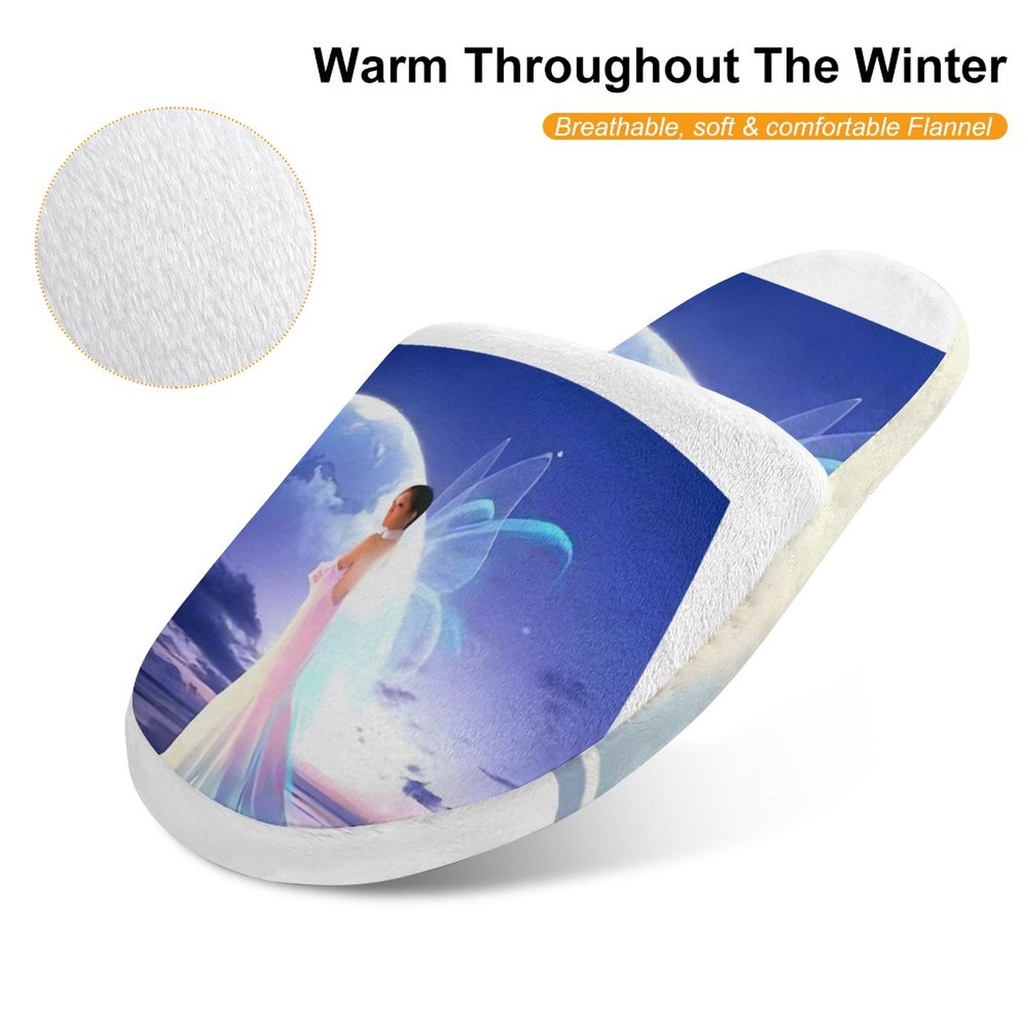 Flannel Children's Cotton Slippers (All-Over Printing)