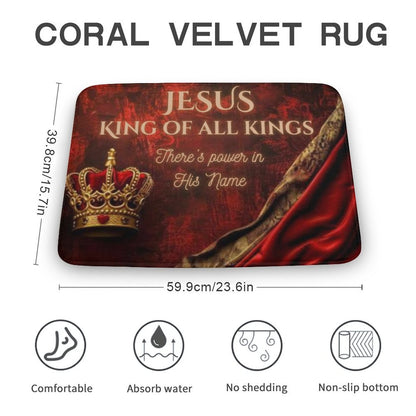 Coral Velvet Rug-15.7"x23.6"/ 40x60cm