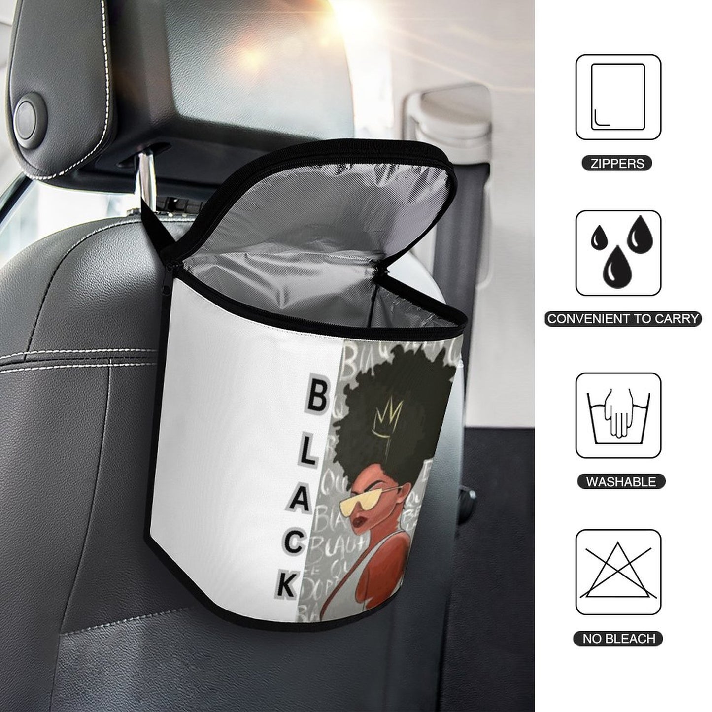 Collapsible Car Trash Bin
