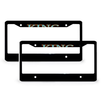 License Plate Frames with 4 Round Holes (1 Pair)