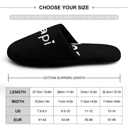 Flannel Men's Cotton Slippers
