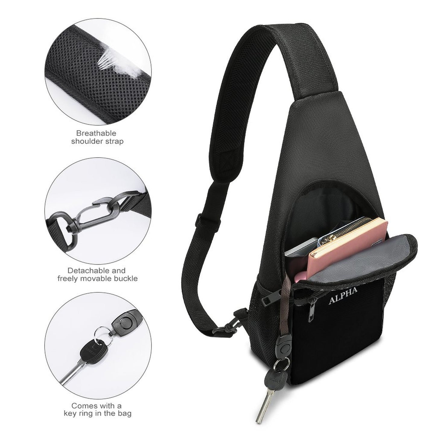 Personalized Sling Bags with Single Shoulder A002