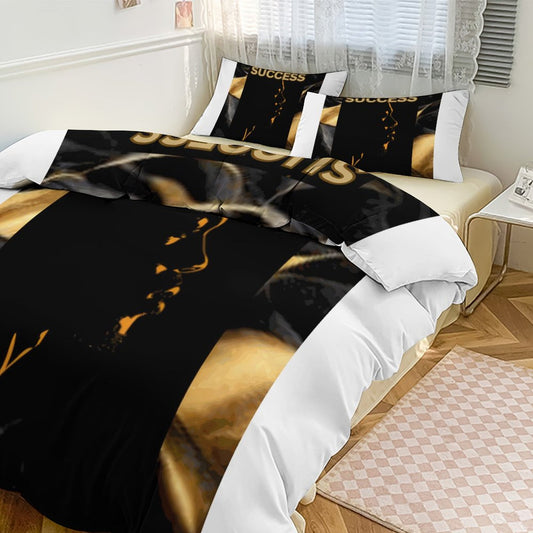 3-Piece Bedding Set-90"x90"/ 229x229cm (Dual-sided Printing)